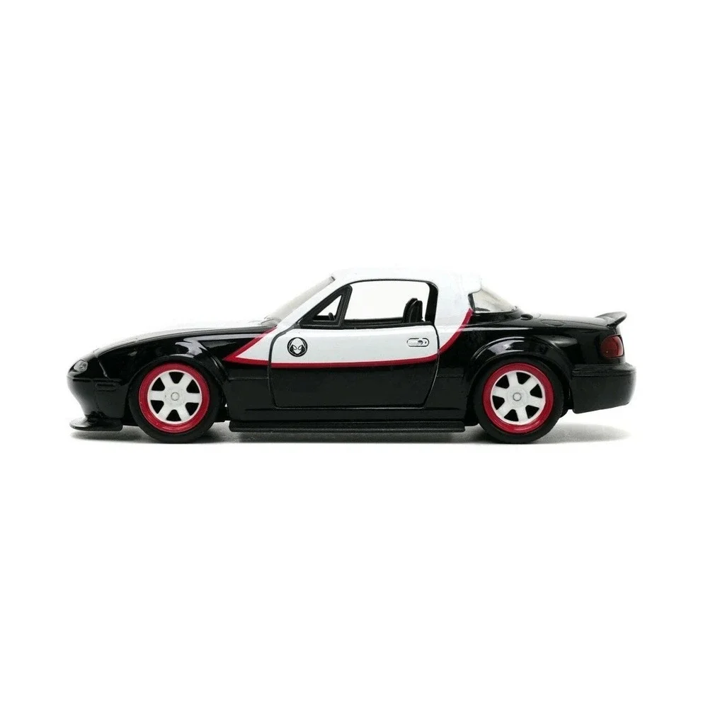 Jada 1:32 Hollywood Rides Spider Man Ghost Spider & 1990 Mazda Miata 33662 New